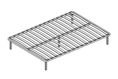 Основание для кроватей 1,4 ортопед. на опорах  (МБ) 5176 - фото 15787