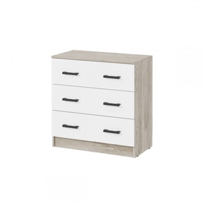 мс для спальни Ронда КМ-02 Дуб крафт серый / Белый  (ТИ) 6311