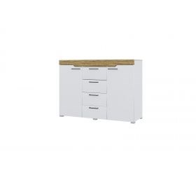 Комод Милана (Белый/Сосна Гранд)  (МФ) 6324