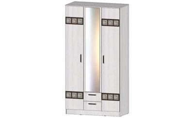 Шкаф 3-х створчатый Коста-Рика Анкор светлый  ( в наличии)  (ТИ) 6380