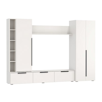 Гостиная - Аккорд  многоцелевого назначения 63.02 (белый / ДВПО: белый)  (Э) 6385