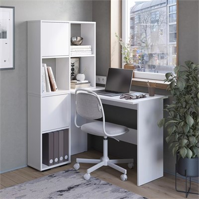 Стол письменный «Берг» ПС-01 Белый  (Т-А) 6406