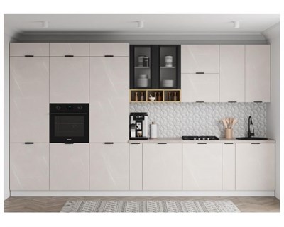 Кухня - Ройс 4000   Кварц бежевый  (МБ) 6455