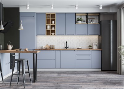 Модульная кухня  - Тренто Лунный свет   (МБ) 6462