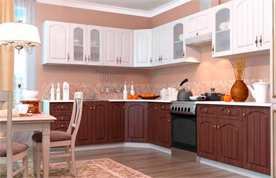 Модульная кухня - Монако Сандал / Бразильский орех   (МБ) 6467