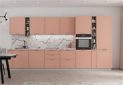 Модульная кухня - Квадро Персик софт   (МБ) 6471