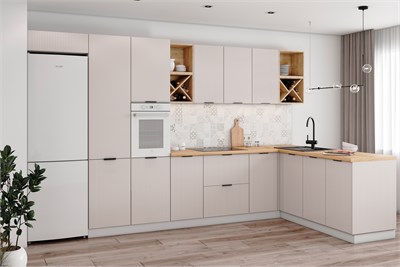 Модульная кухня - Фенис 3Д Тирамису  (МБ) 6472