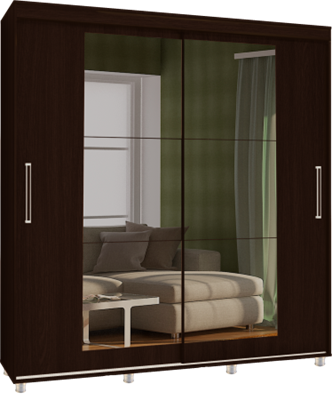 КОМФОРТ-12 ПРАЙМ 2,0м Шкаф 'Прямоугольный" Корпус - Венге  (МТ) 6474