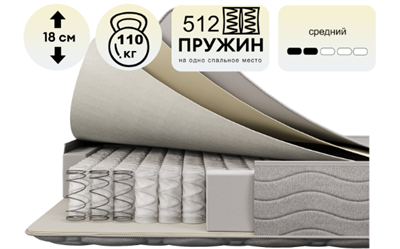 матрас  Лелия Плюс  (К) 6492