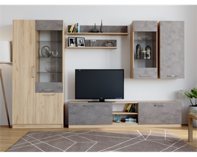 Модульная гостиная Лофт дуб сонома / серый  ( В НАЛИЧИИ)   (РЛ) 6562