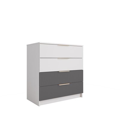 Комод 800 Лавис КМД 800.1 (Белый/Графит софт)  (МБ) 6592