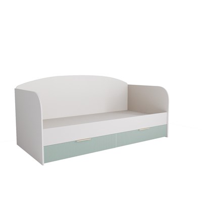 МС Лавис Диван-кровать ДКД 2000.1 Белый/Белый софт-Зеленый софт   (МБ) 6599