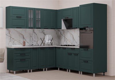 Модульная кухня Астра Изумруд   (МБ) 6603