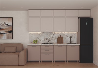 Модульная кухня Магнолия Кашемир / Молочный   (МБ) 6611