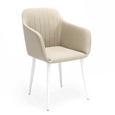 Стул Диор Бежевый Ultra Sand / Белый  (в наличии)   (МТ) 6625