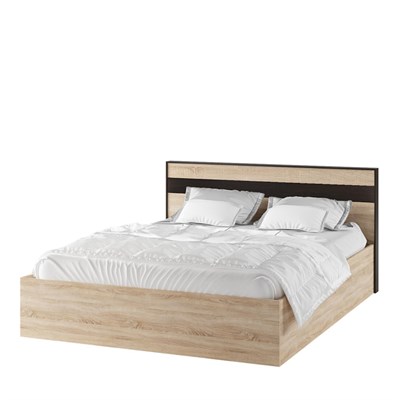 Лирика кровать ЛК-1 (1,6) корпус дуб сонома/венге ( без основания)  (МФ) 6659