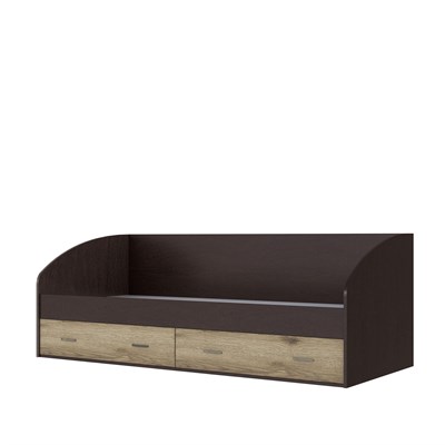 Орион. Кровать с ящиками венге/дуб делано  (МФ) 6678