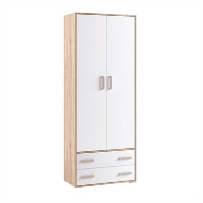 Бланка. Шкаф 2-хств. дуб сонома/белый   (МФ) 6680