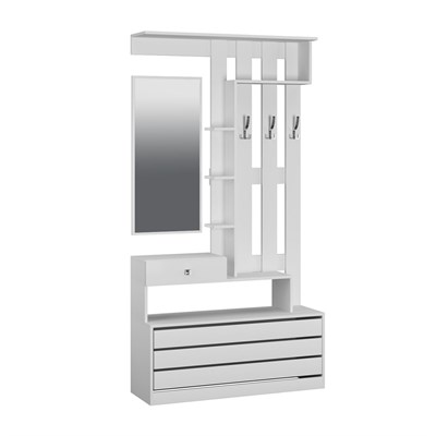 Прихожая Ямайка центральная секция ЯПЦС-1 белый  (МФ) 6690