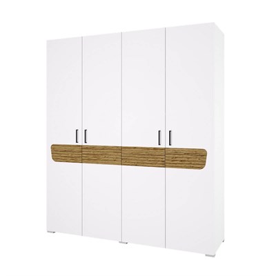 "Милана" Шкаф (Белый - сосна гранд)  (МФ) 6696