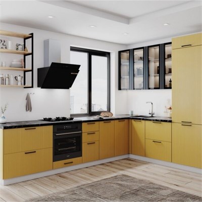 Модульная кухня «Фенис» (3Д голд)   (МБ) 6721