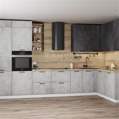 Модульная кухня «Фенис» (палм графит/палм маус)  (МБ) 6723