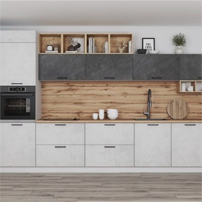 Модульная кухня «Фенис» (палм лайт/палм грей)  (МБ) 6725