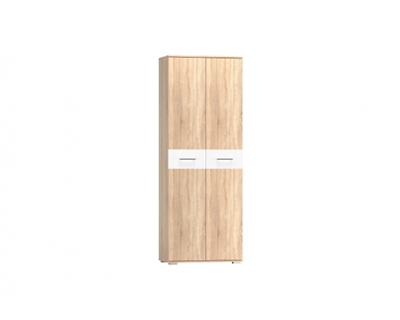 Шкаф двустворчатый Бьянка дуб сонома / белый  (Т-А) 6739