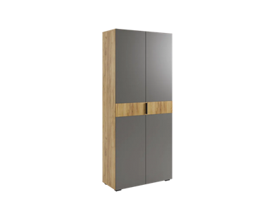 Шкаф двухдверный Бери дуб крафт золотой / графит  ( в наличии)  (М-С) 6792