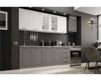 Агава кухня 2,0 м (Акация белая/Трюфель)  ( в наличии)  (Э) 6801