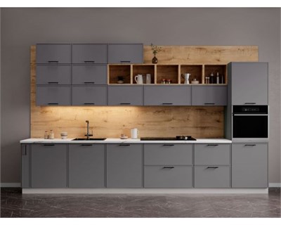 Модульная кухня Марта 4000 Графит Скин  (МБ) 6814