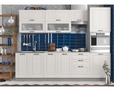 Кухня Капри 2800 Липа белый  модульная   (МБ) 6815