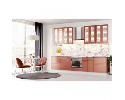 Кухня Квадро 3000 Персик  модульная   (МБ) 6816