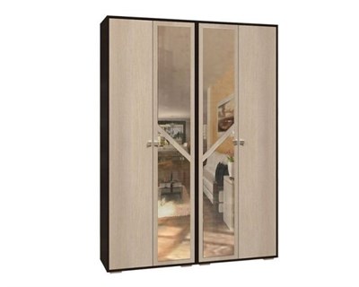 Шкаф четырехстворчатый Саломея Венге/Лоредо   (МФ)  (А) 6835