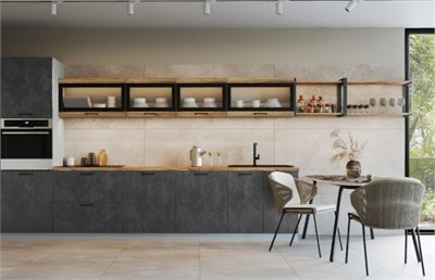 Модульная кухня Лофт Дуб цикорий / Бетон тёмный  ( в наличии на складе)  (МБ) 6859