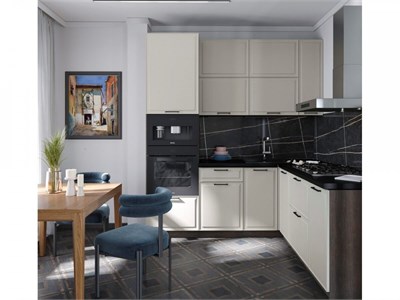 Модульная кухня "Сиена" 2,2м*2,4м (антично-бежевый) в Новосибирске ( в наличии)  (ТМ)  (ТА) 6869