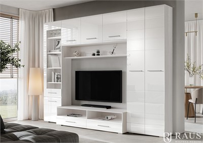 Инесса гостиная Белый глянец  модульная 6921