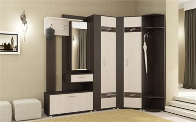 Модульная прихожая Инфинити Венге / Анкор светлый  (ТМ) 6952