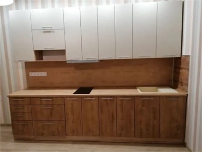 Кухня МДФ песочное дерево/ирландский дуб   (К) 6976