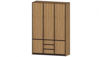 Бостон Шкаф 3-х створчатый Дуб вотан  (ТМ) 6998