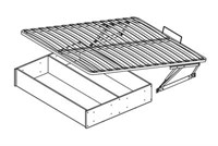 Основание для кроватей 1,4 ортопед. подъемный механизм с ящиком  (МБ) 5175