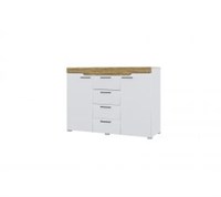 Комод Милана (Белый/Сосна Гранд)  (МФ) 6324