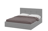 Кровать двойная №4 (1,6*2,0 мягкая) Ткань серый  (ТИ) 6330