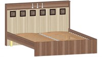Кровать 2-х спальная Коста-Рика 1600 Ясень Шимо комбинированный  ( в наличии)  (ТИ) 6374