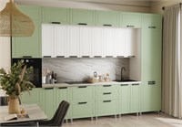 Модульная кухня - Лилия Фисташка / Молочный  (МБ) 6470