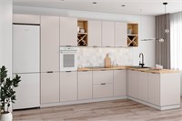 Модульная кухня - Фенис 3Д Тирамису  (МБ) 6472