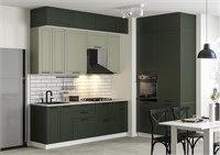 Модульная кухня - Кельн Софт лайт хаки / Софт пихтовый зеленый    (МТ) 6477