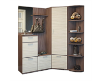 Модульная прихожая №5 Ника ясень шимо светлый / ясень шимо темный   (Э) 6568