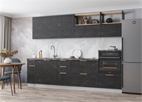 Модульная кухня Монца Гранит Оникс  (МБ) 6583