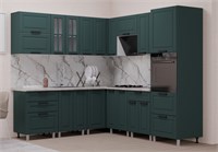 Модульная кухня Астра Изумруд   (МБ) 6603